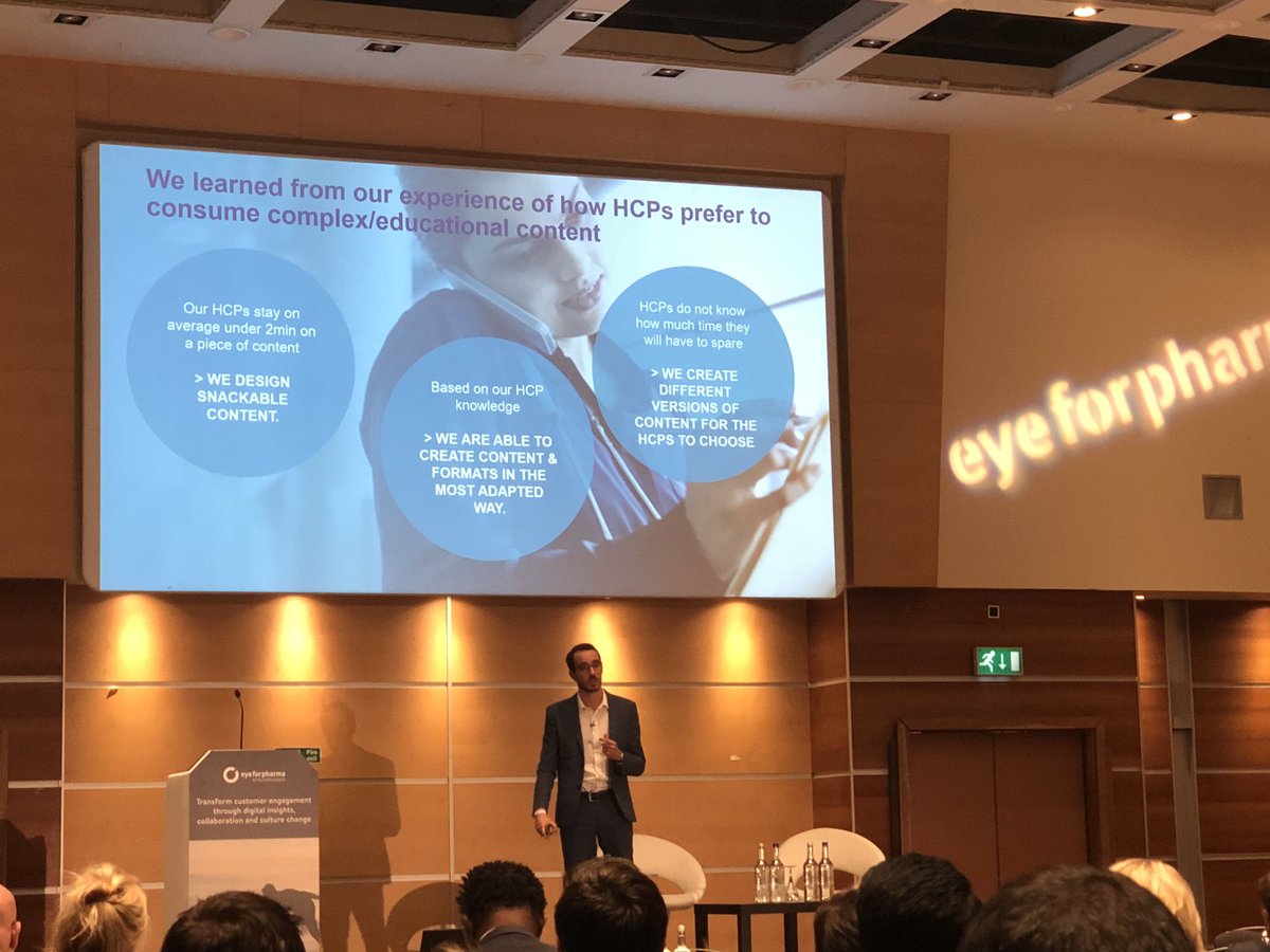 MatviienkoO's tweet photo. A way to transform the HCP educational process - new format and duration as per availability done, new channels- a case by @Boehringer @eyeforpharma #efpmarketing https://t.co/BkCTv84fH7