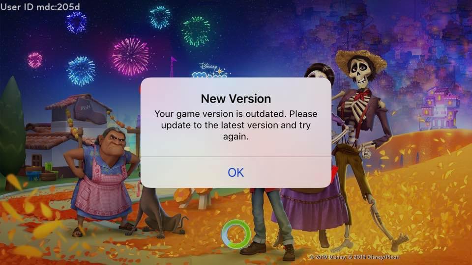 stardustedgal's tweet photo. @DisneyMKingdoms guys the iOS update is crashing repeatedly.  This appears every time I try to open the app and it’s the same for all the apple users. Please fix this asap. https://t.co/15UeA2Tw48