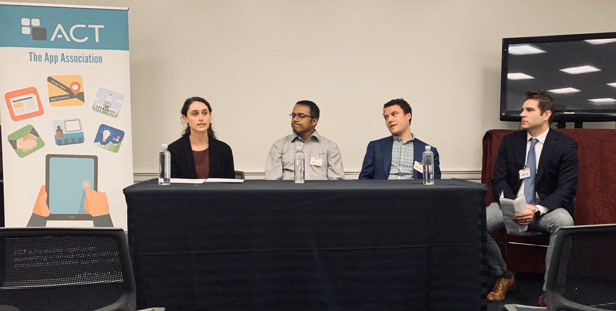 publicknowledge's tweet photo. PK Policy Fellow @Lstern_PK at the @actonline panel on TV white spaces: https://t.co/p3cOu5oGKM. Thank you ACT for hosting this important discussion! #tvws #spectrumreform #digitaldivide https://t.co/32fINtbt6a
