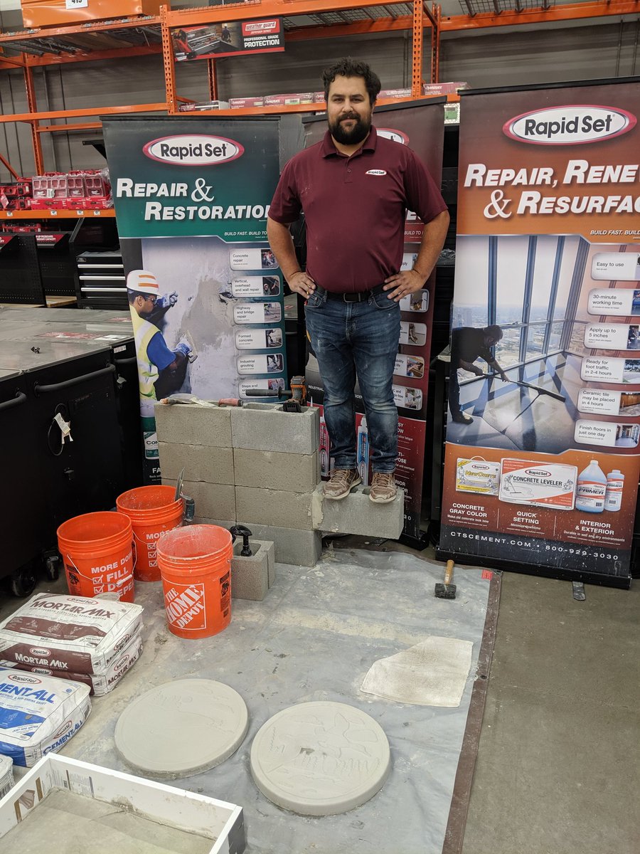 Rapid set in the house concrete wall? retaining wall? foundation? struggling magician? we got u covered! #rapidset products hold together in the toughest of situations! #gotwhatyouneed #hd4015 <a href="/geri4015/">Geri Downs</a> <a href="/Beckysnell6/">Becky Snell</a> @ASMJohn1 @Bselch