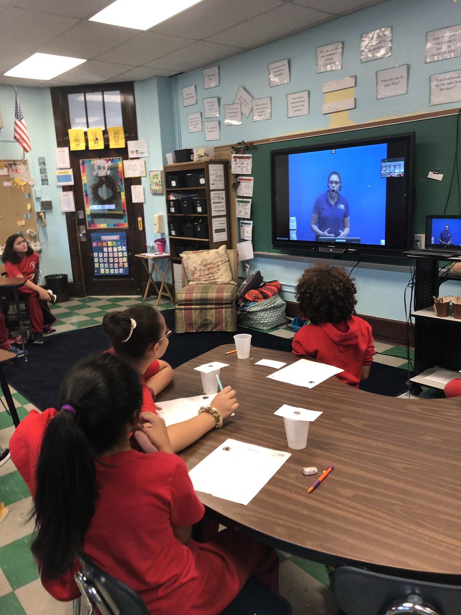 jstruesdalePS5's tweet photo. Today in science with learned about physics with Miss Rosa from liberty science center! #webinar #physics @LibertySciCtr @PS5_JerseyCity @LamonicaAlan @JohnJRivero1 https://t.co/zRen9IaS4h