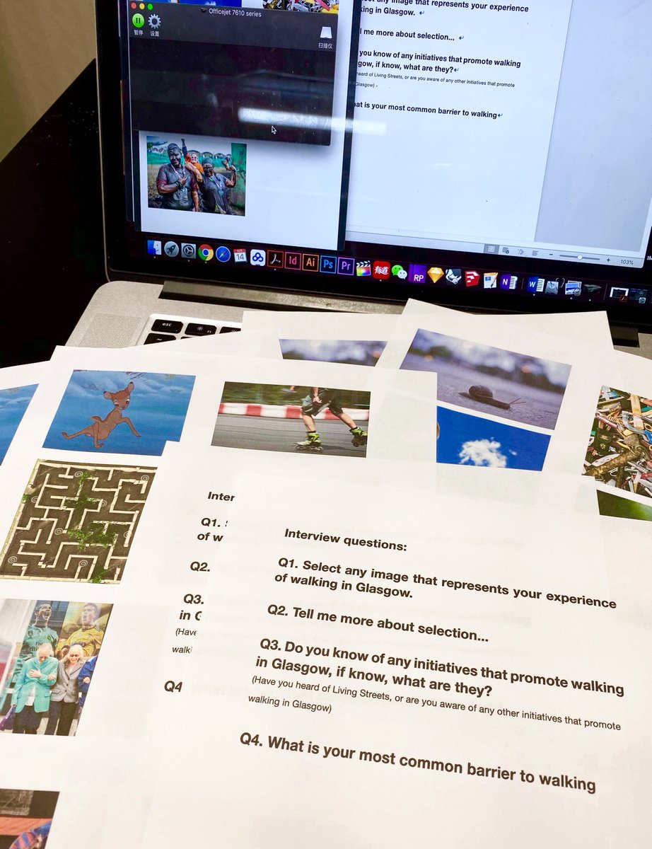 zsofiasonia's tweet photo. 'Walkable Glasgow' - Day 2 of our #gsasprint Design Sprint week. Designing engagement tools for our stakeholder interviews and choosing an area of focus. @Innovation_Sch https://t.co/buxue5Eajo