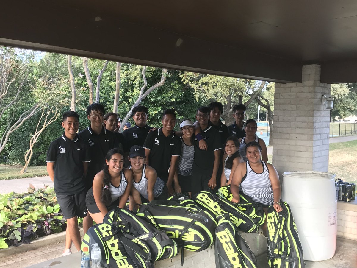 Cheering on the @South_Hills_HS Tennis Team as we compete for the Bi-District Title. #scorpionpride Brings back memories for me when I played for South Hills back in the day.