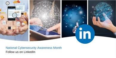 Stephan73155791's tweet photo. It's National #CyberSecurity Awareness Month (#NCSAM)! Follow our LinkedIn account to learn about #infosec tips and practices to keep your business safe and secure. #CyberSecurityAwarenessMonth @StaySafeOnline https://t.co/uYyIi8mNl7
