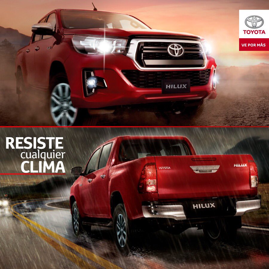 Tuyomotor's tweet photo. No importa el clima, el sol o la lluvia, tu #hilux siempre te acompaña.
.
Cotiza la tuya aquí https://t.co/YLbRg1lDcE
.
#4x4 #toyotacolombia #toyoteros #offroad #medellin #toyotamedellin #aventura #deportivo #familiar #antioquia #poder https://t.co/YvTzKdEBkY