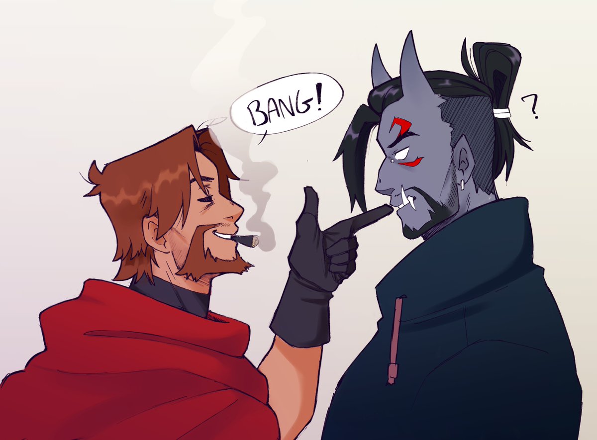 strawbit_ch's tweet photo. a lil thing i did a while ago
#Overwatch #mchanzo #2demons https://t.co/dXfQWtyOcu