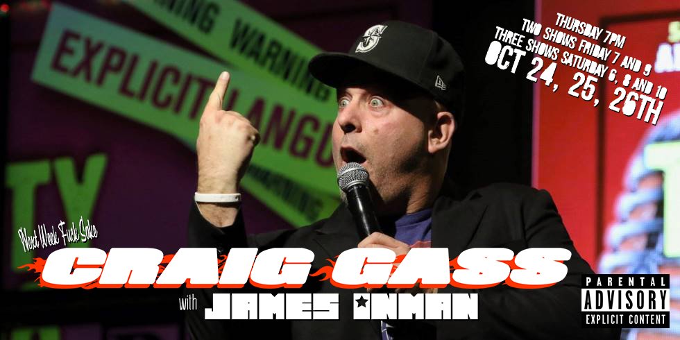 ComedyStopKC's tweet photo. Coming soon next week. Craig Gass with James Inman! Extra shows. https://t.co/stxbA6vQ4x