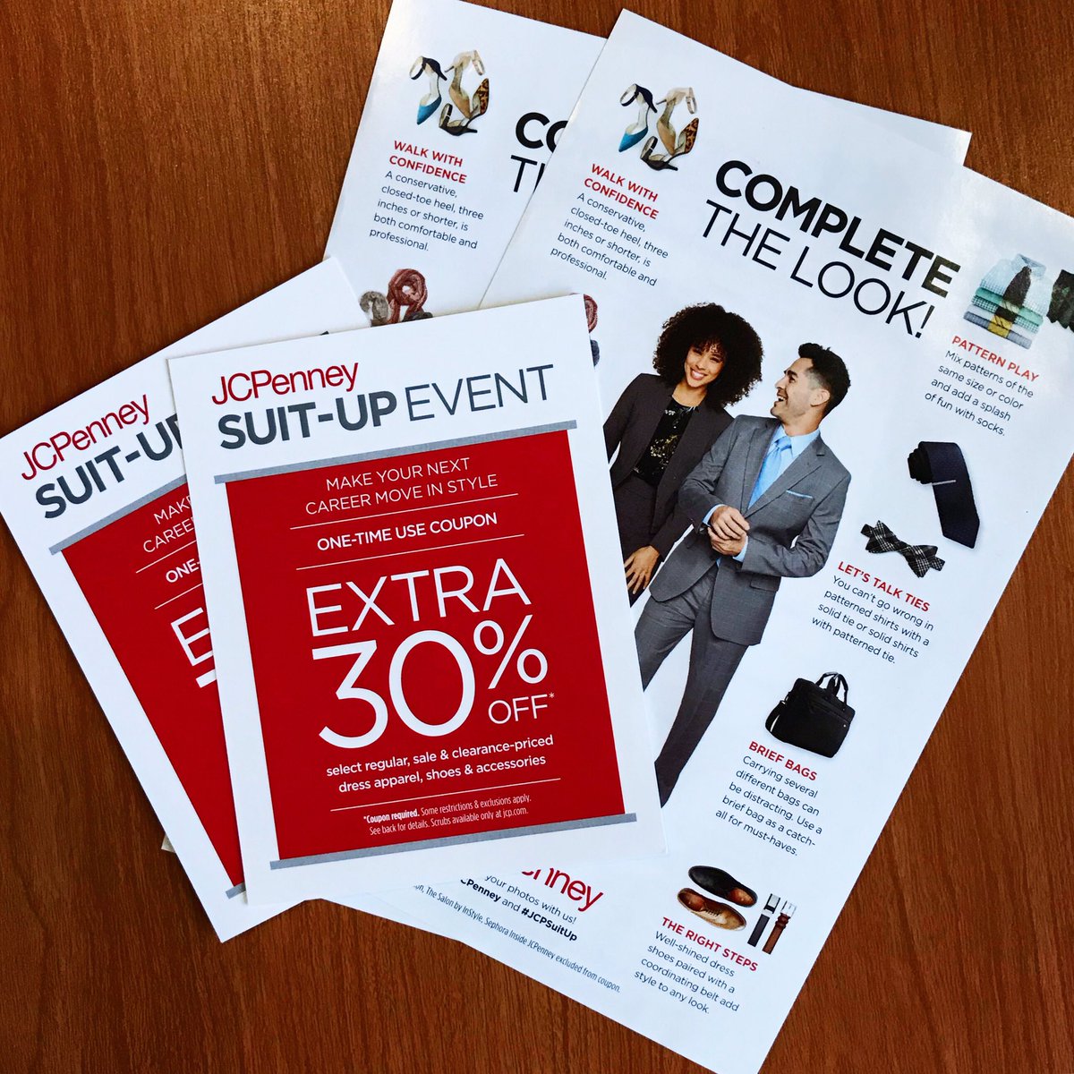 Does your professional wardrobe need a makeover? Do you need to fill your closet with interview-ready staples? The Career Center has you covered!

Come to our office in the Harre Union to get a JCPenney 30% Off coupon for select pieces. Coupons are valid until November 9, 2019.