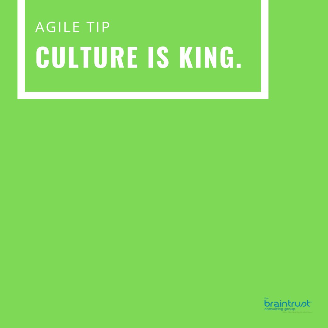 braintrustgroup's tweet image. #AgileTip: Don&apos;t simply do Agile, BE AGILE. A culture shift is paramount to successful Agile implementation and transformation.

#YourAgileAdvisor #culture #transformation #mindset #agility #scrum #changemanagement