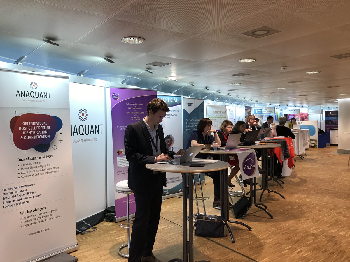 MabDesign_fr's tweet photo. DAY 2 #FestOfBiologics is starting. We welcome you at booths 1,3,5b,6: #Antineo @BIOTEM_Antibody @GTPTechnology @HGX_services #imAb @Groupe_LFB @MAbSilico @MI_mAbs @Pathoquest @PierreFabre @Polyplus_Transf @PrecisionORD @ProteoG #RDBiotech @_TransCure @voxcan https://t.co/wVAKoK9wyY