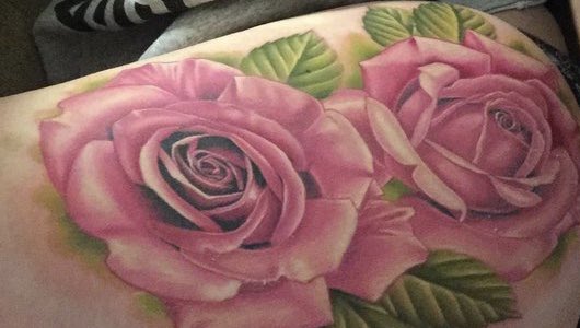 katrinawhitex's tweet photo. @CherylOfficial how the hell you had your bum tattooed I will never know Cos this hurt like a bitch!! 😳But I love it. Love ya always x https://t.co/yQmPbzCYKM