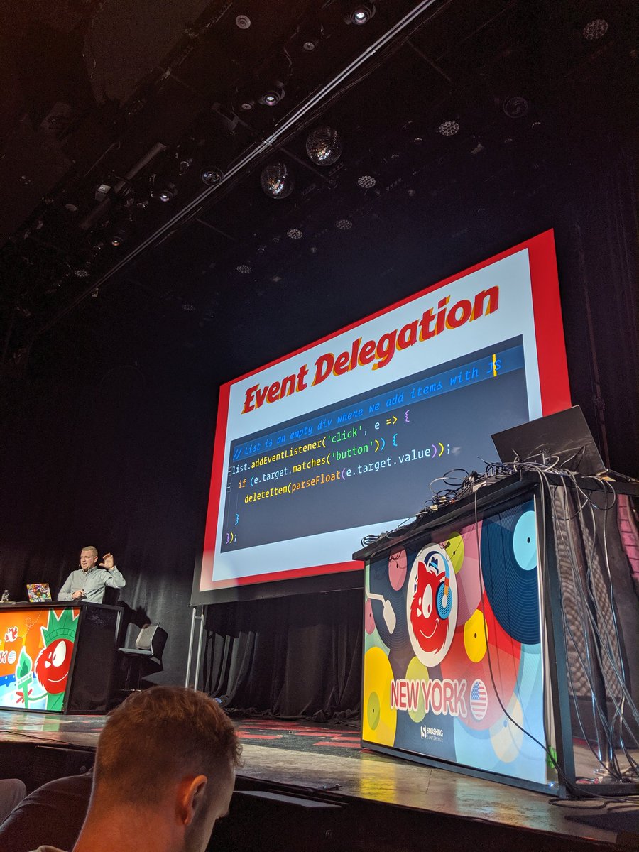 elibelly's tweet photo. So far a showcase of #IntersectionObserver with puppies. Then a quick tour of #ResizeObserver. A loop through DOM element selectors like closest(), matches(), contains(). A demo of bling.js, "the best 11 lines of code" https://t.co/jGNgTX9NOj