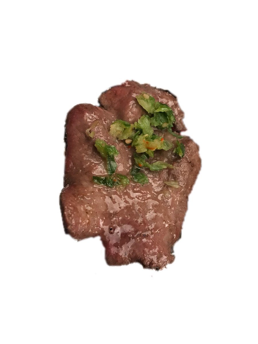 副社長に焼肉ご馳走して頂きました 牛タン載せたかったけど 撮り方下手で 背景が映えてなかったので 写真を切り取って美しい俺に変更しました あくまでも主役は牛タンね 背景透過したので付録にします スタンプにしてね 牛タン最高ッ無限に食える 副