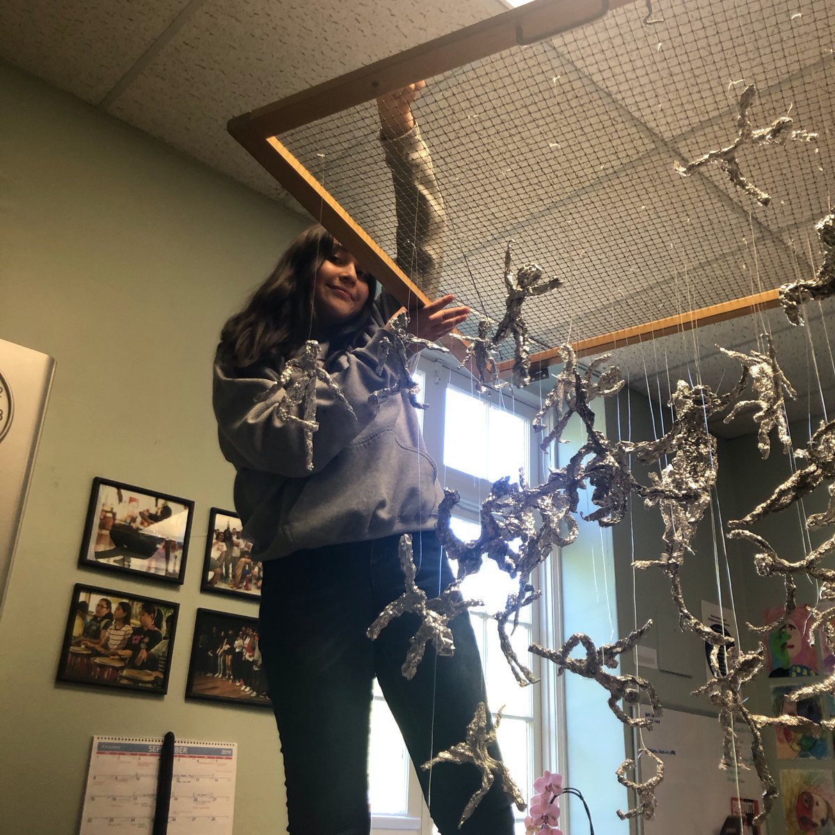 My art project is too heavy to hang! #ArtProblems #TheStruggleIsReal #whyIClara #ExploreMidtown #Art