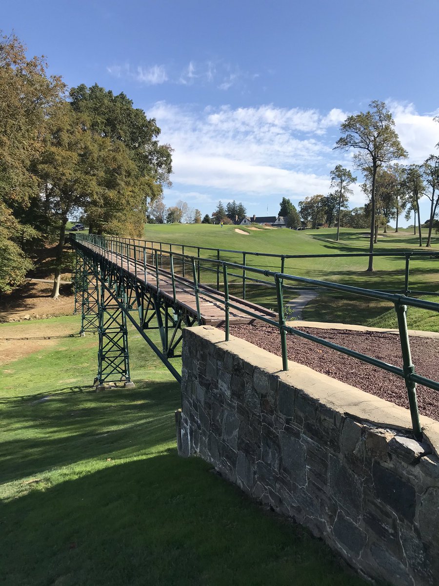 Just a beautiful fall day at one of Philly’s finest. Rolling Green GC, a classic William Flynn design. The par 3 14th is quite tough, but the walk bridge from tee to green might be even more daunting for the fear of heights crowd.