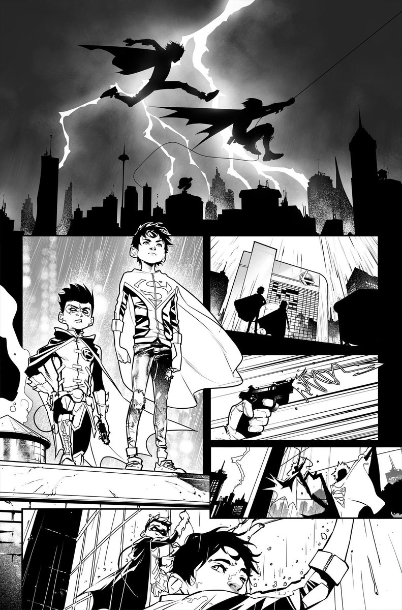 the kids first night as #Supersons ever :) 