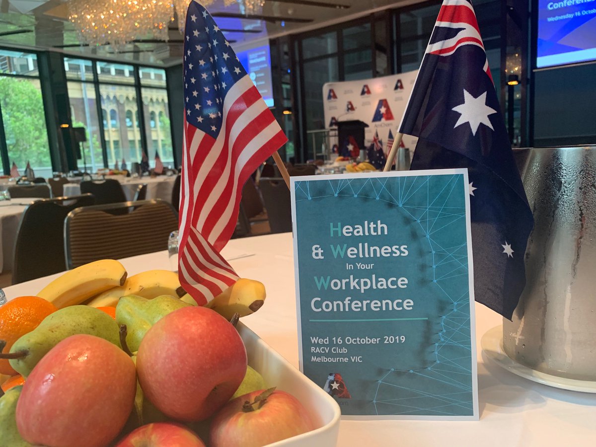 AmChamAU's tweet image. What a great start to our Health and Wellness Conference! @bryceives kicks things off as we start conversations on a #healthyworkplace and a #multigenerationalworkforce #AmChamVic