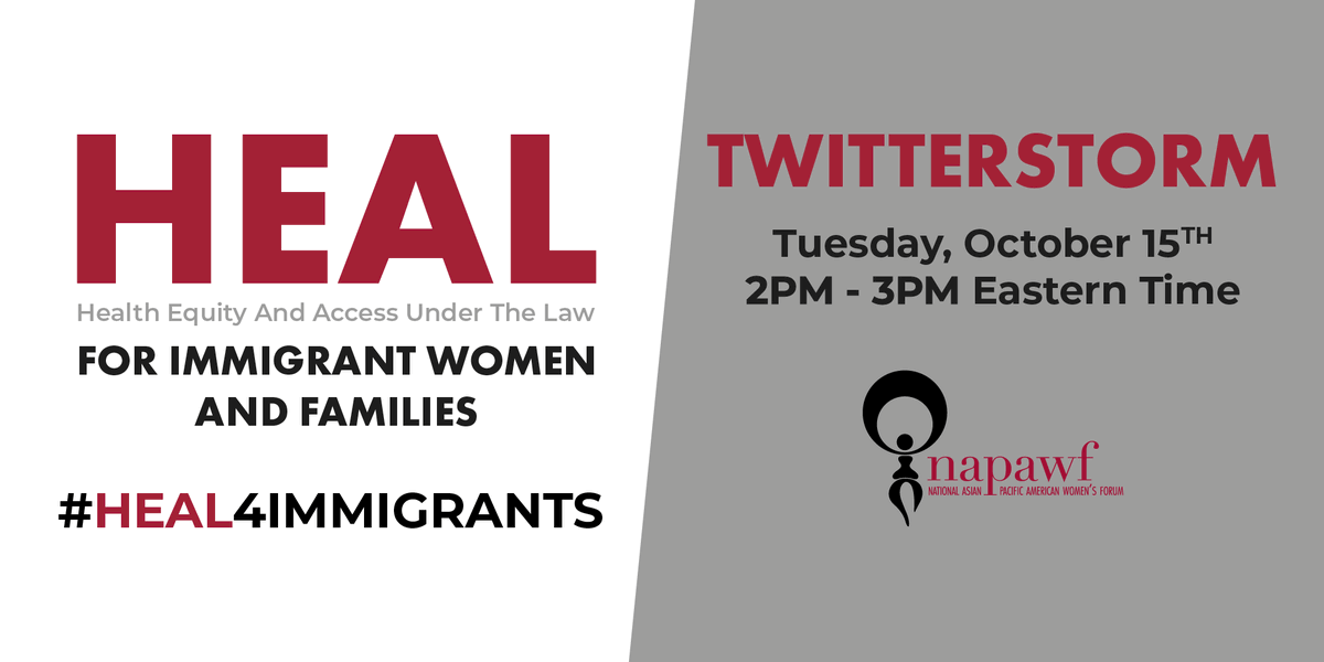 AAPCHO (@aapchotweets) on Twitter photo HAPPENING NOW! We're joining <a href="/NAPAWF/">NAPAWF</a> + other advocates to raise awareness of #HEAL4Immigrants Act, reintroduced by <a href="/RepJayapal/">Rep. Pramila Jayapal</a> + <a href="/RepDebHaaland/">Rep. Deb Haaland</a>, which would remove the 5-yr bar on immigrants accessing programs like Medicaid. You can join the conversation with #HEAL4Immigrants! HAPPENING NOW! We're joining <a href="/NAPAWF/">NAPAWF</a> + other advocates to raise awareness of #HEAL4Immigrants Act, reintroduced by <a href="/RepJayapal/">Rep. Pramila Jayapal</a> + <a href="/RepDebHaaland/">Rep. Deb Haaland</a>, which would remove the 5-yr bar on immigrants accessing programs like Medicaid. You can join the conversation with #HEAL4Immigrants!