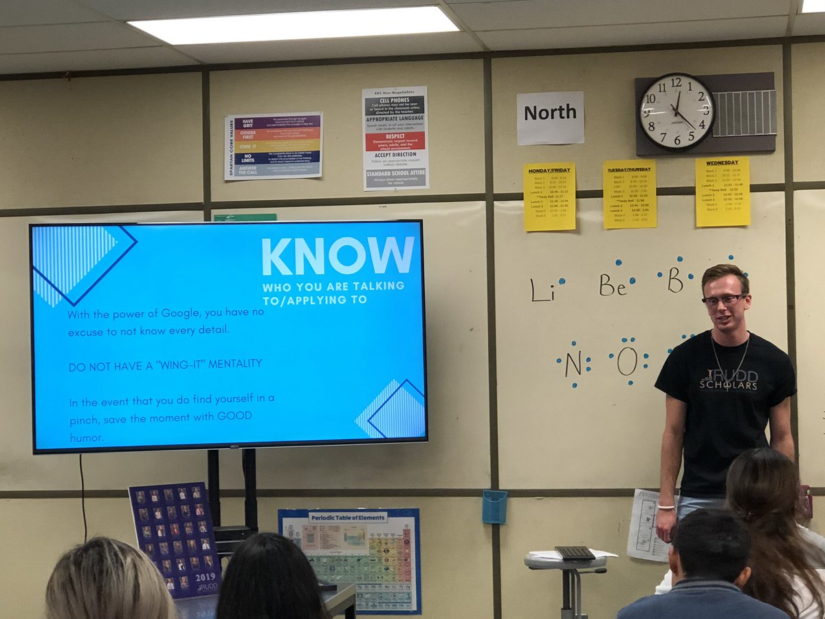 knuth_lana's tweet photo. Thank you so much @StormDial for all of the amazing information you shared with our @AVID4College juniors and seniors about the @RuddFoundation scholarship. We truly appreciate you!!! https://t.co/sVjF1O8TMl