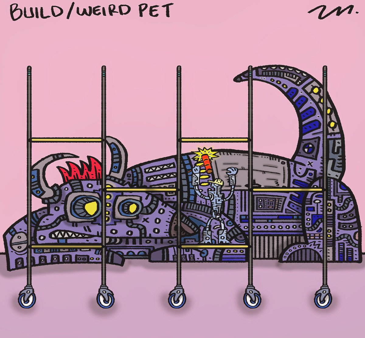 rafabej's tweet photo. #inktober día 05
BUILD // WEIRD PET
@Domestika @LeiMelendres @inktober
#RB #RBart #RBdoodles #rebuenazo #ilustration #inktober2019 #inktoberdomestika #inktoberleimelendres #doodlinktober https://t.co/XQ8PiAQ0X8