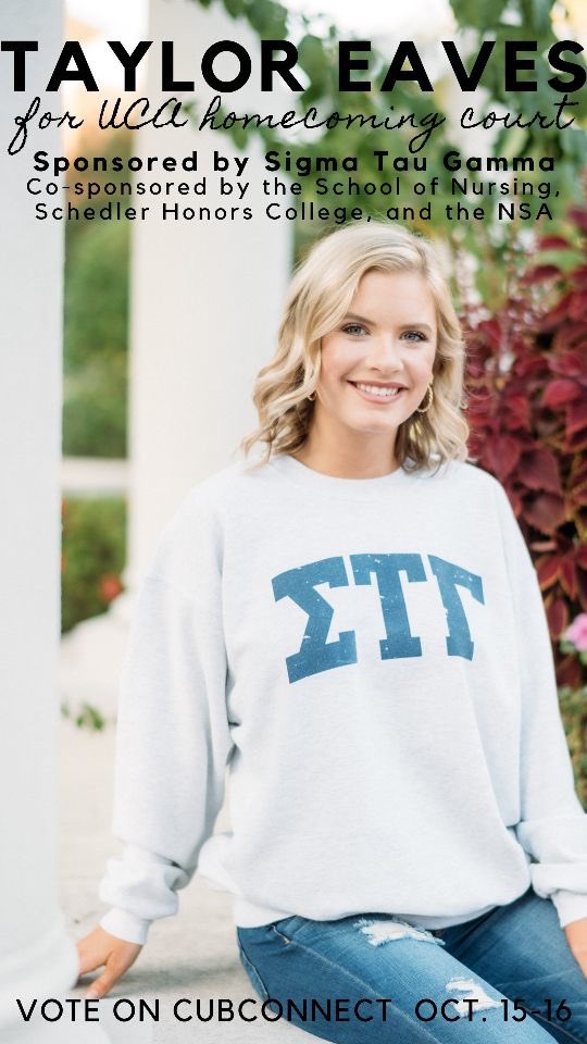 Voting is now open!! Vote for Taylor Eaves on Cub Connect.