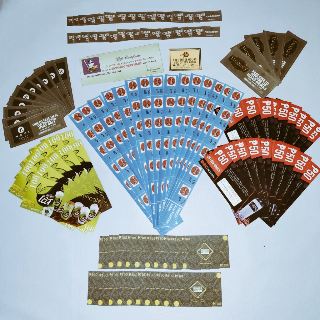 CEO_Executives's tweet photo. 🌸🌼 FIESTAMBAYAN 2019 🌼🌸

We are  giving away later these gift certificates from our generous sponsors! Make sure to pass by our tambayan today and participate in our fun games and eating contests! 

| OCT 16 | WED | 11AM | CEAT Lounge |

See you! 🍽

#Fiestambayan2019 https://t.co/YLQKmYKuTT