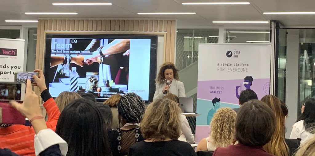 3/briq, an app to build team motivation. #HR Charlène Thouard
4/TeamEQ, AI Saas team intelligent platform to increase team performance. 30 clients, 4 languages, 6 countries.Francesca Gabetti
5/Ufraction8, Reducing harvesting costs by 65% with bioprocessing technology
@GirlsinTech