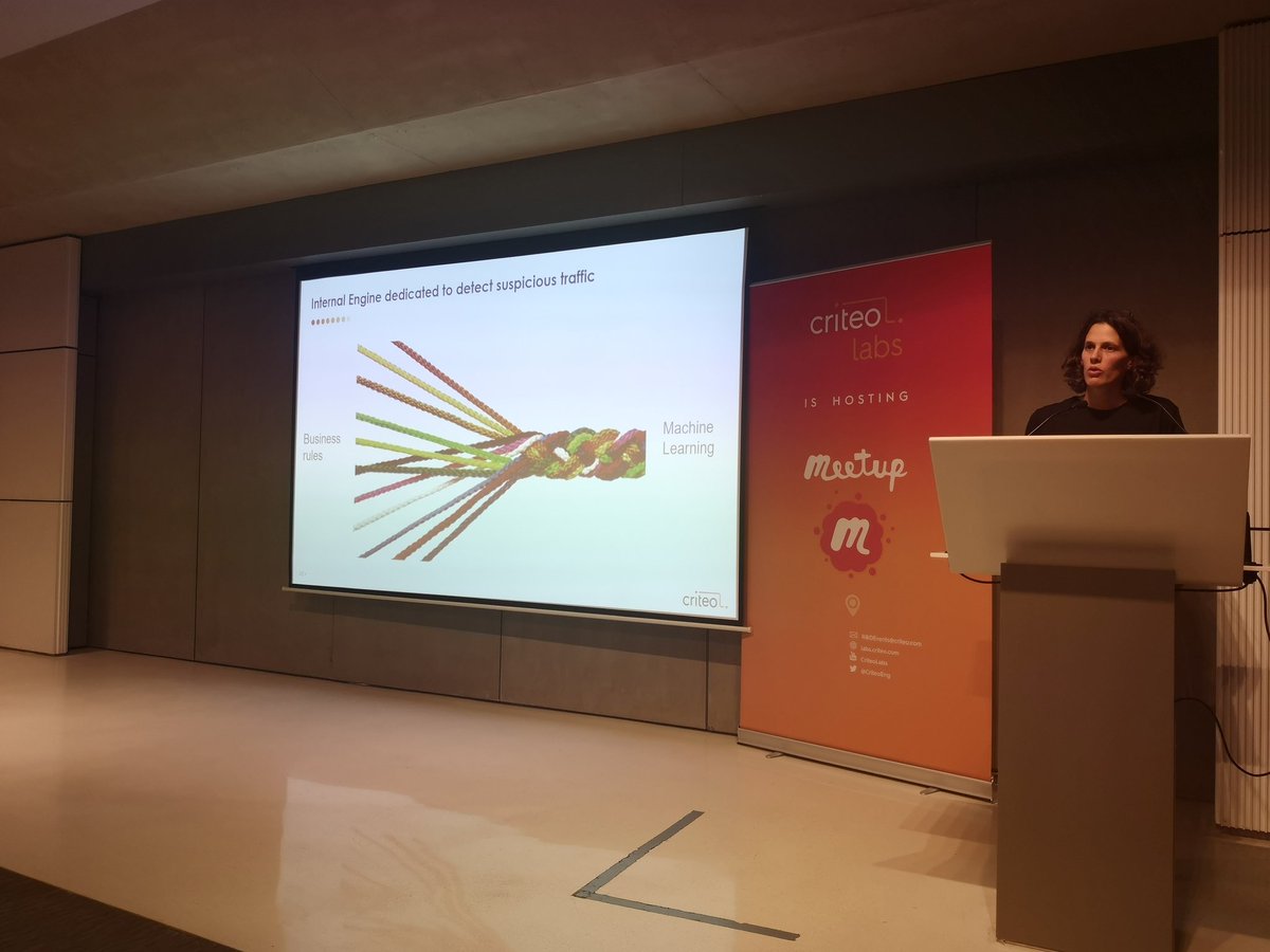 ArnaudPerin's tweet photo. @cecilela ML is key for Fraud detection at Criteo @CriteoEng #digitalfraud https://t.co/5svGQnoHzP