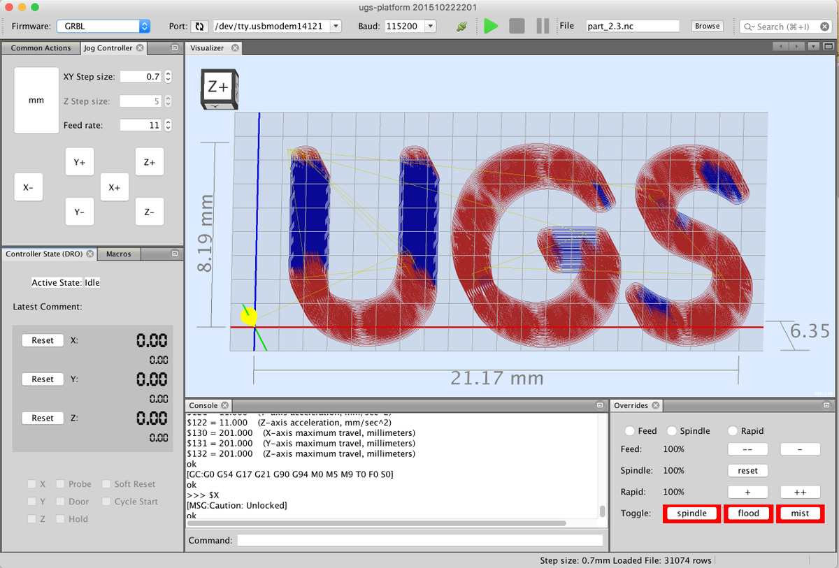 netbeans's tweet photo. Another NetBeans-based application to be aware of: a full featured gcode platform used for interfacing with advanced CNC controllers like GRBL and TinyG: https://t.co/VQqydcBoUN https://t.co/CurrwvU3Kp