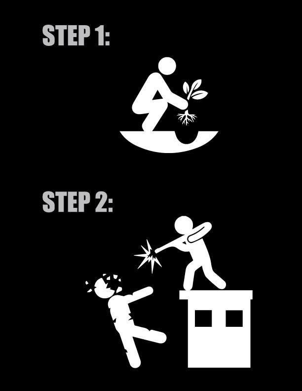 glock9gamer's tweet photo. Simple instructions for surviving the zombie apocalypse: #SLMZ https://t.co/vlRuZUx0W3
