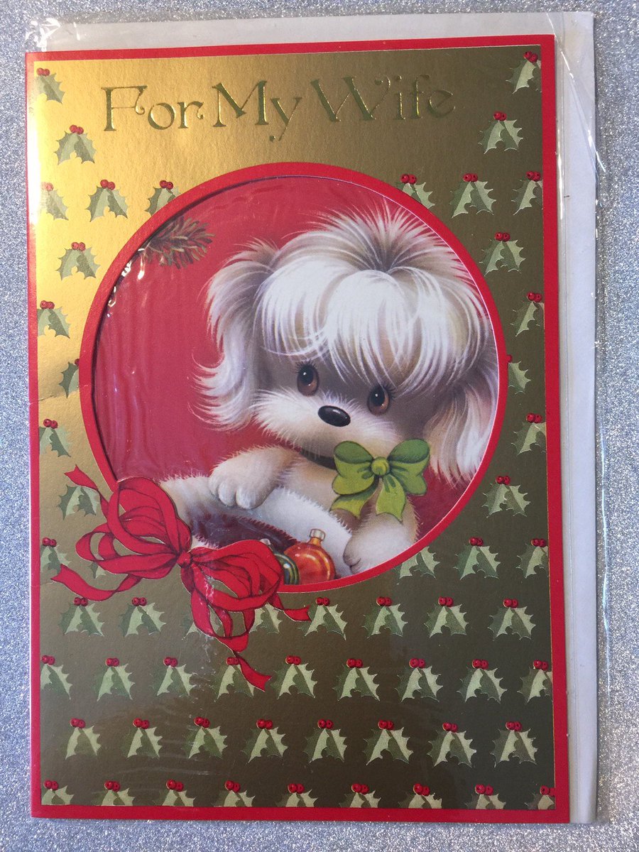 WatsonsVintage's tweet photo. Excited to share this item from my #etsy shop: RARE Vintage/Retro circa 1970s Kitsch 'For My Wife' Christmas Card - Cute Dog & Mouse Design - Retro Loving Wife - Collectable https://t.co/khS7DTm9eW #Only2Available #Vintage #Collectable #Retro #Circa1970s #ChristmasCard#Wife#Cute https://t.co/PQqEJK1116