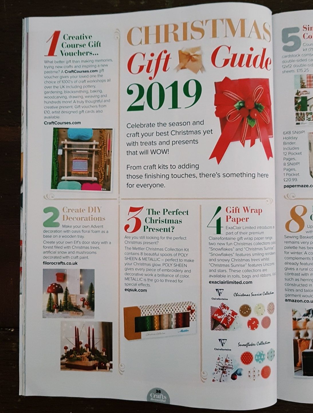 Download Craft Courses On Twitter Thank You Craftsbeautiful For Placing Us As The Number One Christmas Gift Idea In The Magazine This Month Our Gift Vouchers Are Now Available From Only 10 Plus PSD Mockup Templates