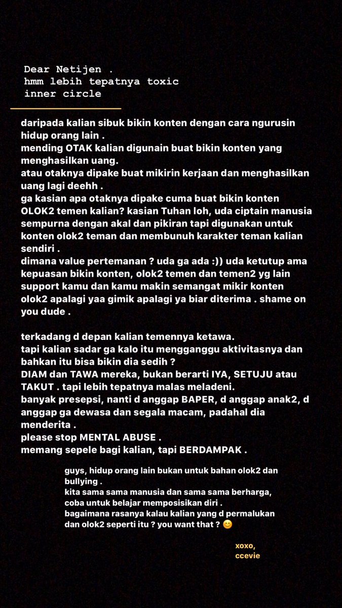 ccevie's tweet photo. dibaca aja, siapa tau lo lo pada jadi sadar . https://t.co/NzL0FgpFt5