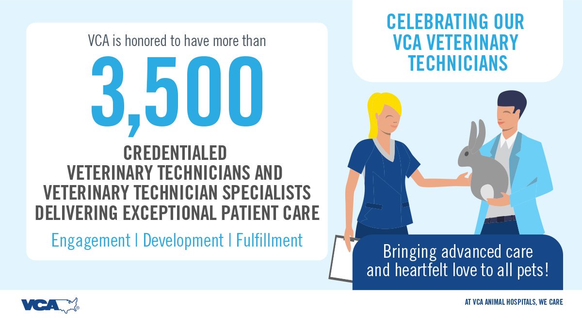 It's #NationalVetTechWeek!  

Can we get a shout out for our remarkable veterinary technicians at nearly 1,000 VCA Animal Hospitals in North America?  #lifeatvca #vcajobs #veterinary #petcare