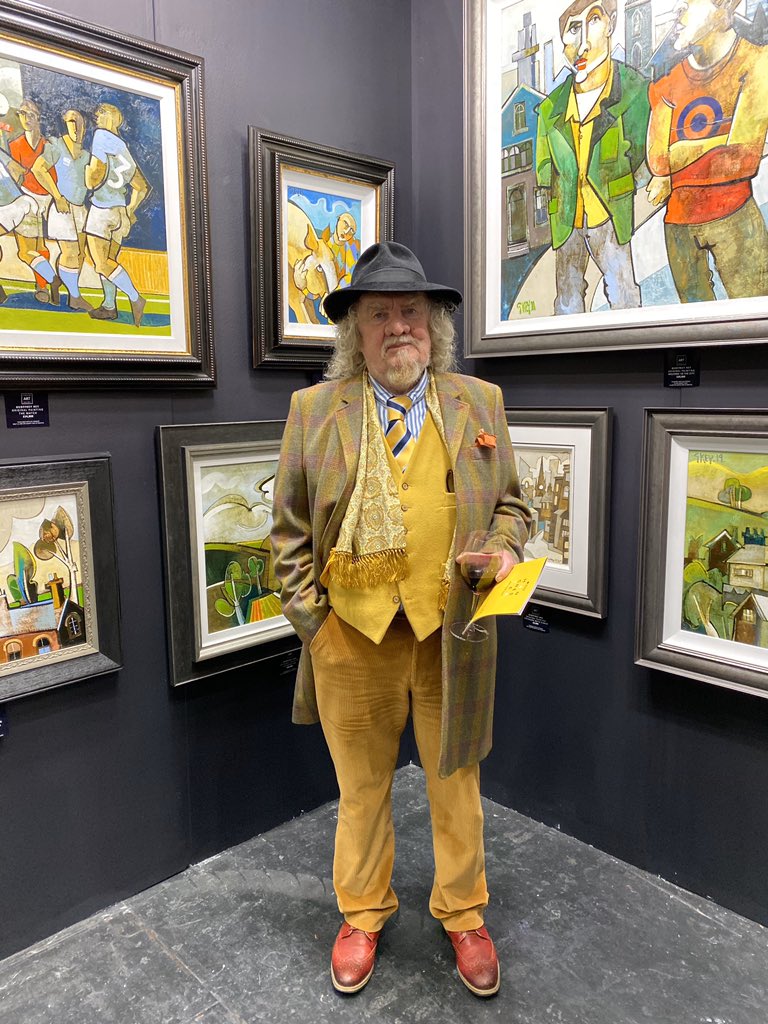 gallerycheshire's tweet photo. It was marvellous to have Geoffrey Key join us at the Manchester Art Fair - Pop in the gallery to see a great selection of his colourful artwork - #GeoffreyKey #art #ColourfulCharacter #contemporaryart #britishartist #manwithstyle #sold #stylishgent #britishgentleman #Manchester https://t.co/M3n5ebdWHr
