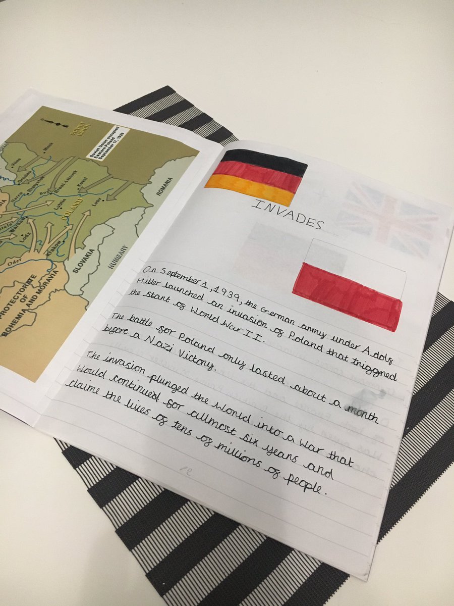 Danni2186's tweet photo. When your 9 year old blows your mind with her ww2 knowledge and research #topicwork #independent #homework #Year5 @HandforthGrange #EvieKavanagh #alwaysmystaroftheweek 😍 https://t.co/nkk4MsplBm