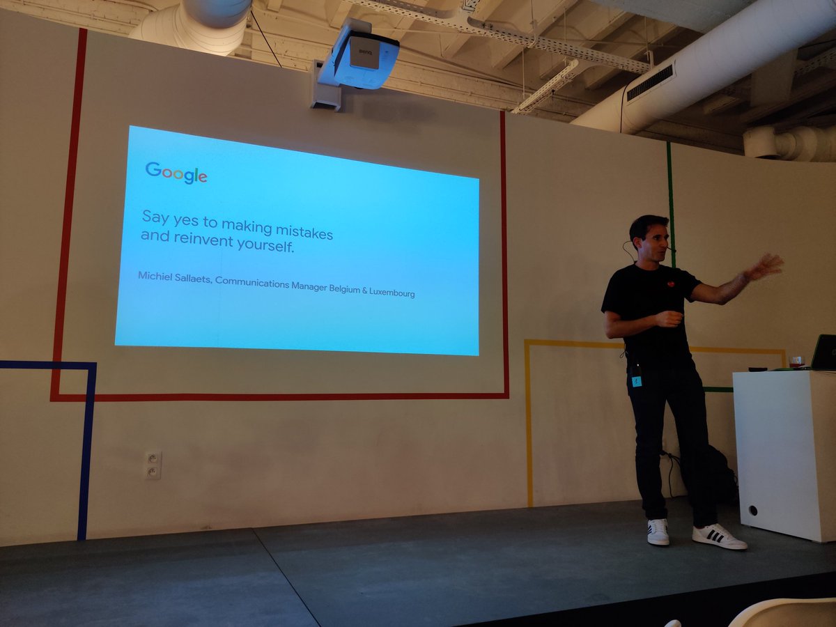 LVTPR's tweet photo. That's how Googlers do communication. Inspirerende sessie van @Chimiel van @google bij #belgaclub. En ook 'goei happekes' #networking #PR https://t.co/KFC71csXq0