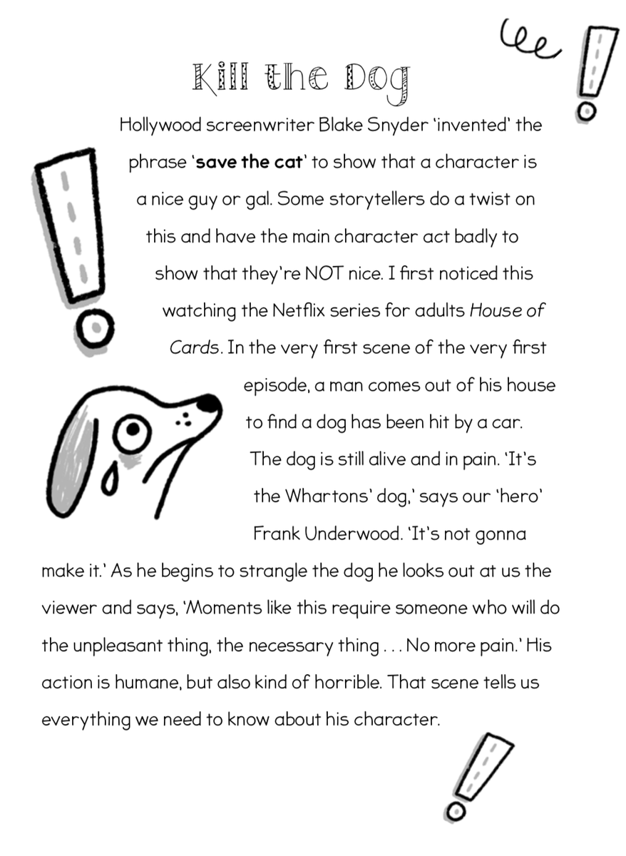 CarolineLawrenc's tweet photo. Today at @WalthamstowHall I was telling #Year10 girls about the 1st scene in the trailer for #LivingWithYourself. It includes #Stagnation, #KillTheDog (Fly) &amp; #Problem, a few of the tropes in my new #HowToWriteAGreatStory: https://t.co/27zJ8wZss2
(illustrations by @linziehunter) https://t.co/tDWRRhYp7D