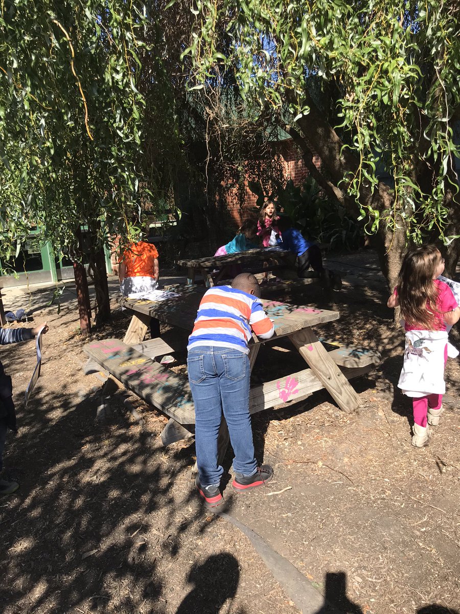 First grade scientists from <a href="/TammyChurchwell/">Tammy Churchwell</a>’s class looking for  how our school garden meets the basic needs of birds.