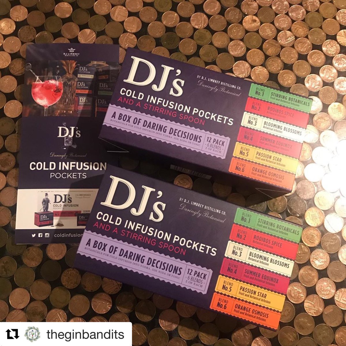 D1LondonSpirits's tweet photo. 🌟DJs Cold Infusion pockets add colour and amazing flavour to any spirit (especially our D1 London Gin). You’ve now got the chance to WIN two boxes! 🌟
Just head over to Instagram and enter on @theginbandits page! Don’t miss out!
#competition #win #coldinfuse https://t.co/sJiHS4dJeI