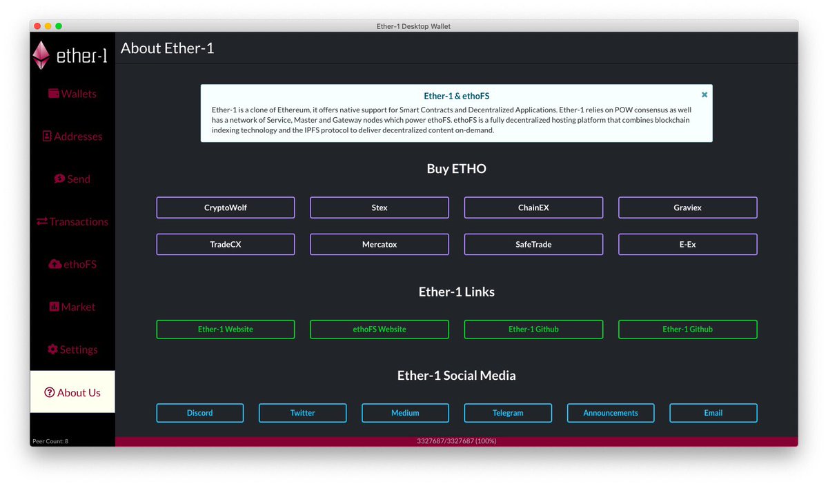 FallenGrav1ty's tweet image. Finally got the opportunity to use @semanticui in the wild! Check out @Ether1Official new about page in their Desktop wallet - courtesy of SemanticUI 😁✊ Release date - Soon 😉