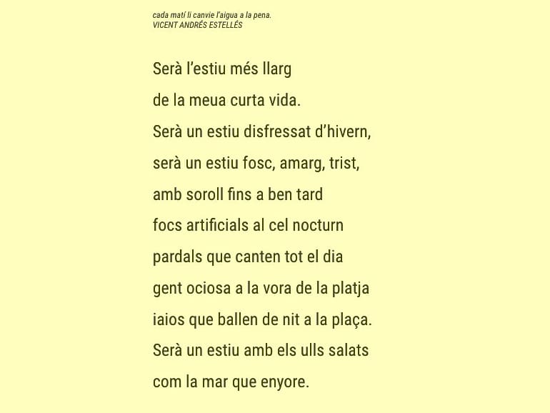 PoetrySpamRev_'s tweet photo. Avui recordem #seralestiumesllarg de la poeta valenciana #MariaAlemany, un poema delicat i sincer sobre el sentiment d'enyorança amb un escenari proper on l'alegria acaba sent també un engany.
#PoeteSpam #PrimerSpam https://t.co/OyeEvAxOxM
