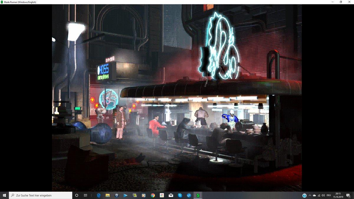 hardy_he's tweet image. Westwoods Blade Runner läuft jetzt tadellos #scummvm