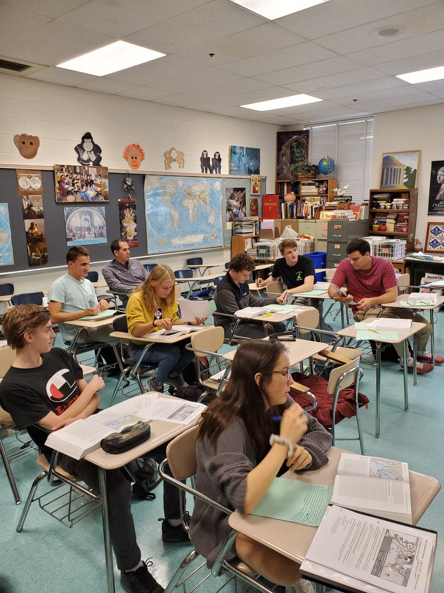 WWHS_SocStudies's tweet photo. Ms. Eagan's AP World students teach Principal @RDodd_Whitman all about the Silk Road! https://t.co/zdwZRoQCPR