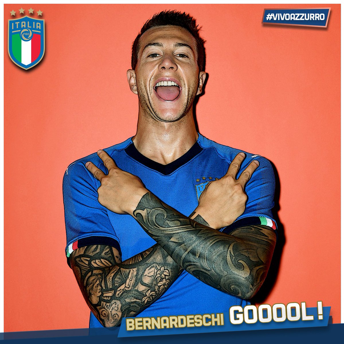 Azzurri's tweet photo. ⏱ 2’
⚽️ GOOOOL #BERNARDESCHI!!!

🇱🇮 #LiechtensteinItalia 🇮🇹 0️⃣-1️⃣

🏟 #RheinparkStadion - #Vaduz 
🇪🇺 #EuropeanQualifiers

#LIEITA #Azzurri  #VivoAzzurro https://t.co/tjB5oHntuP