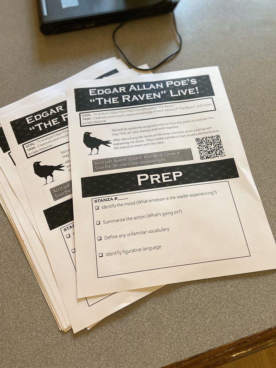 MrsCollier_525's tweet image. Analyzing “The Raven” and creating a visual for each stanza to share w/ the class.  #FireReadingDragons #ReadWriteCreate #innovate2021 #knowledgeandcreativitypillar