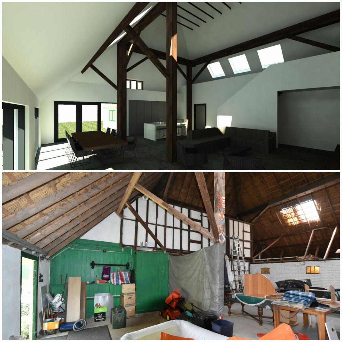 ALarchitectuur's tweet photo. Het eerste ontwerp van de verbouw van een Friese stelpboerderij.
#ProjectInUitvoering #agrarischerfgoed #boerderij #stelpboerderij #verbouwproject  #boerderijverbouwen https://t.co/So8yaT1nnC