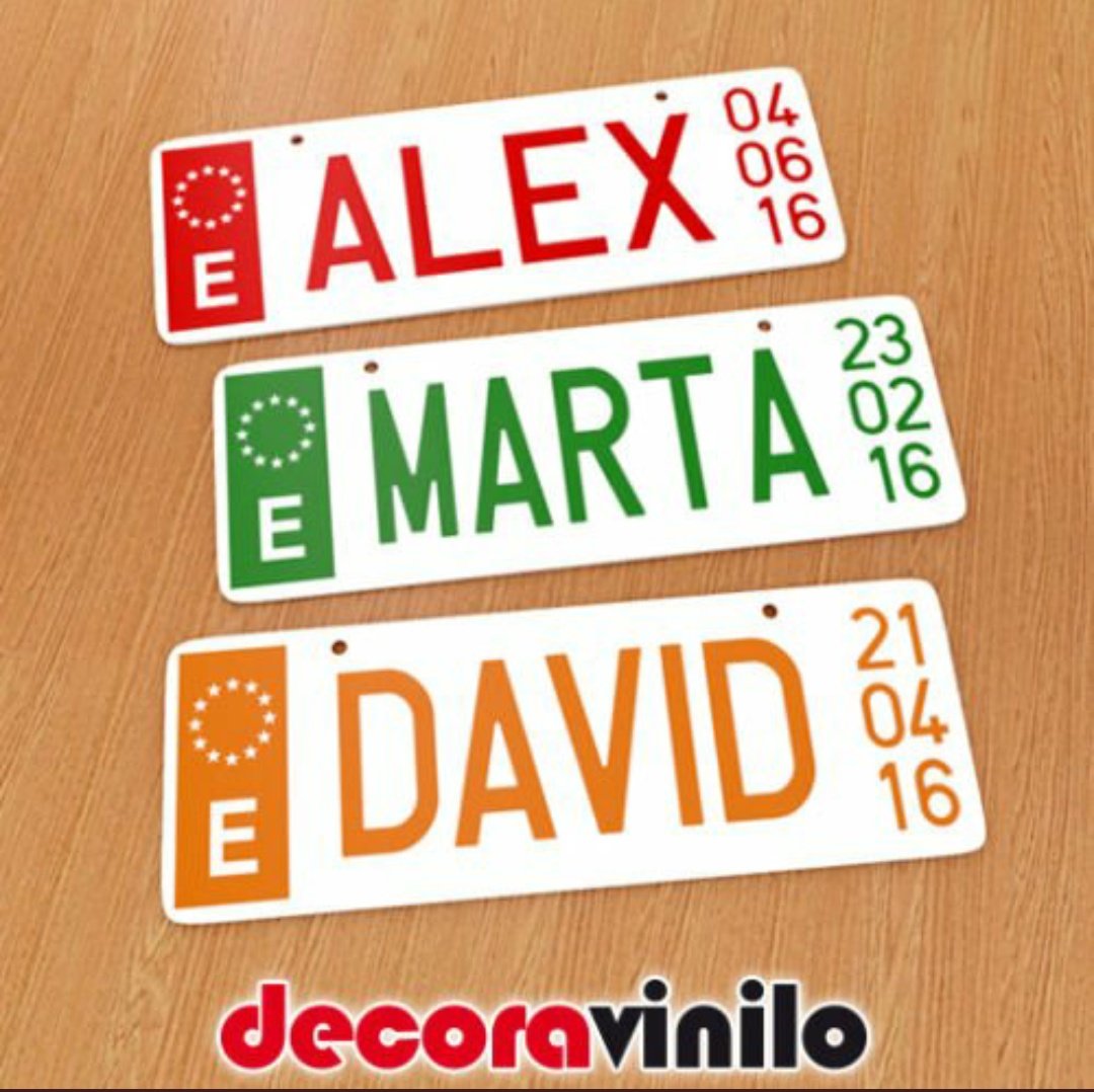 Matrículas para decorar tu cuarto. 
ebay.es/str/decoravini…