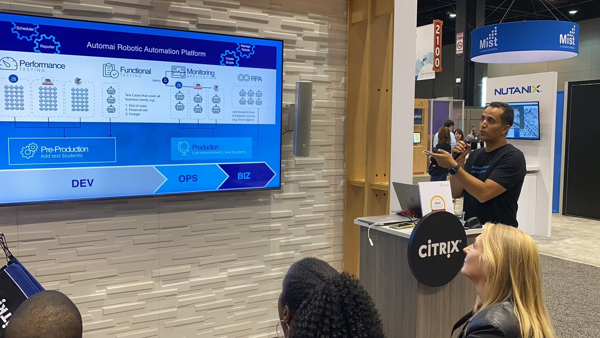 AutomaiCorp's tweet photo. Automai is at #edu19 with #Citrix presenting automation #AutomaiRAP for #BizDevOps. https://t.co/zBVx2Gc0Of