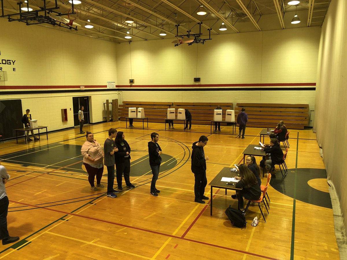 ArtsTechCentre's tweet photo. Today our Applied Business Management Program ran a simulated vote ahead of the Federal Election. Giving young people the experience of voting and emphasizing the importance of taking part. #election2019 #federalelection2019 #getoutandvote #lratc
 #studentvotecanada https://t.co/C2KS1tn8qs
